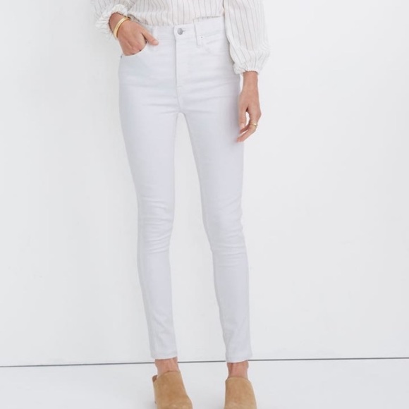 Madewell Denim - Madewell White High Rise Skinny Jeans size 27